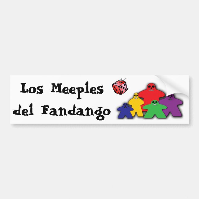 Los Meeples del Fandango Bumper Sticker (Front)