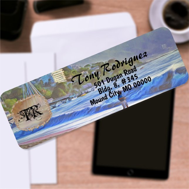 Los Muertos Beach 786 Address Label (Creator Uploaded)