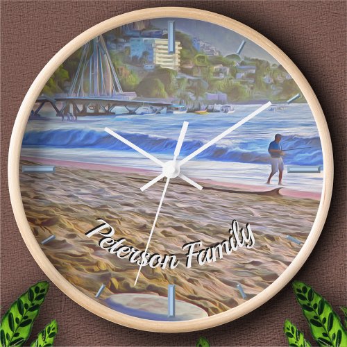 Los Muertos Beach 786 Clock