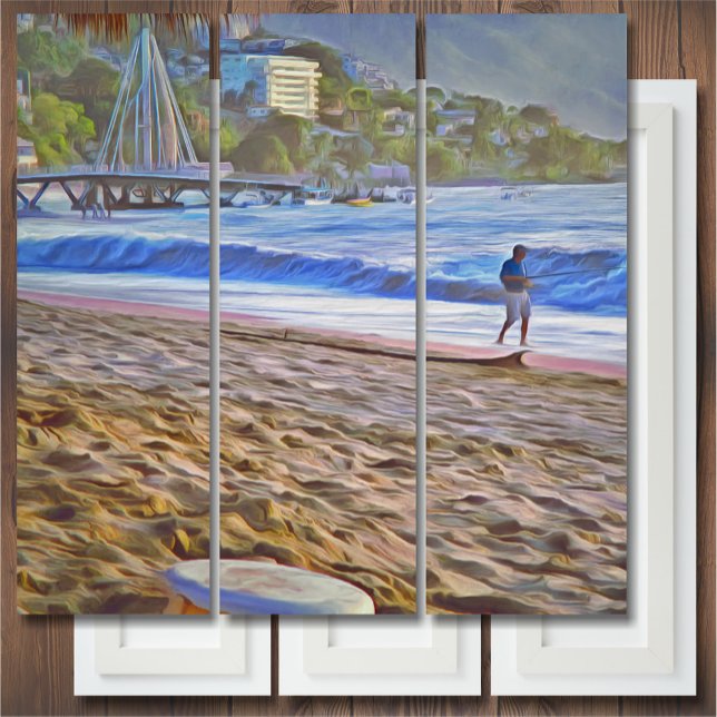 Los Muertos Beach 786 Triptych (Creator Uploaded)