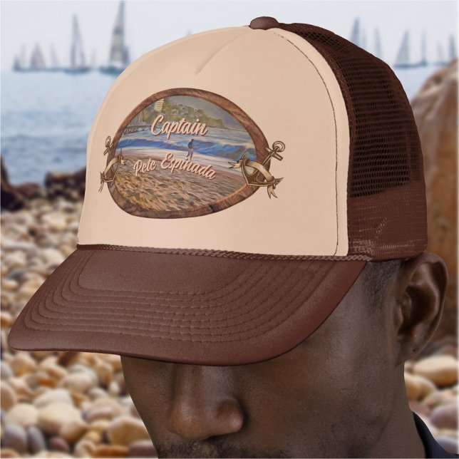 Los Muertos Beach Captain 786 Trucker Hat (Creator Uploaded)