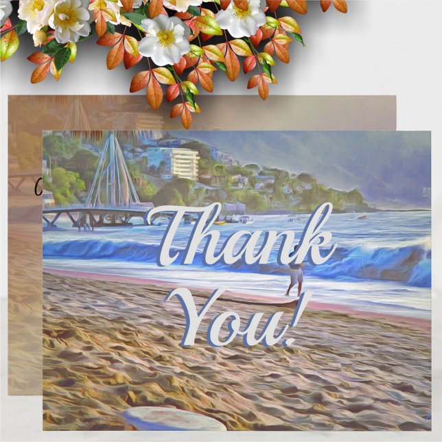 Los Muertos Beach Thank You 786 Card (Creator Uploaded)
