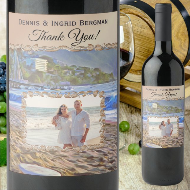 Los Muertos Beach Thank You 786 Wine Label (Creator Uploaded)