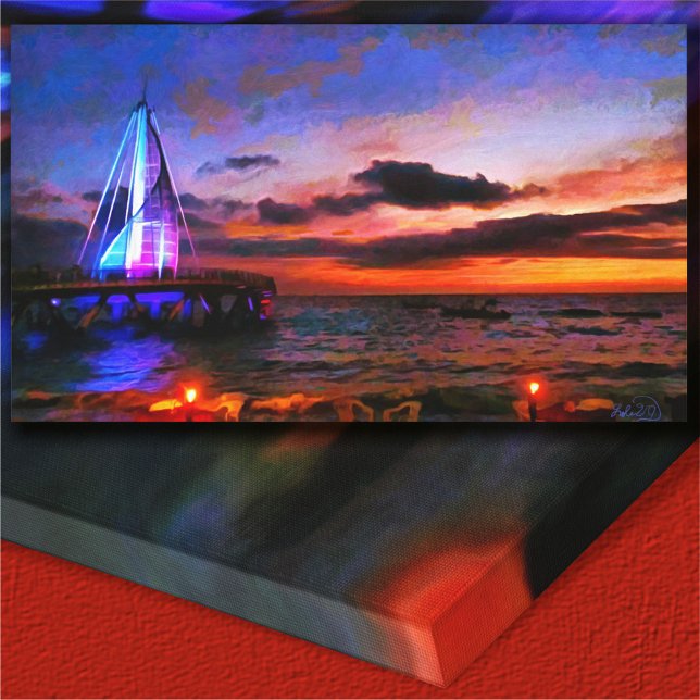Los Muertos Pier 1182 Art Canvas Print (Creator Uploaded)