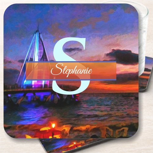 Los Muertos Pier 1182 Beverage Coaster