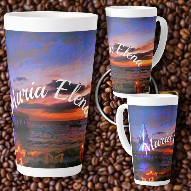 Los Muertos Pier 1182 Latte Mug (Creator Uploaded)