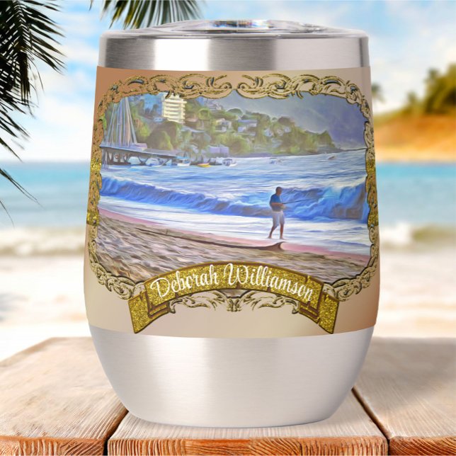 Los Muertos Wine & Beach 786 Thermal Wine Tumbler (Creator Uploaded)