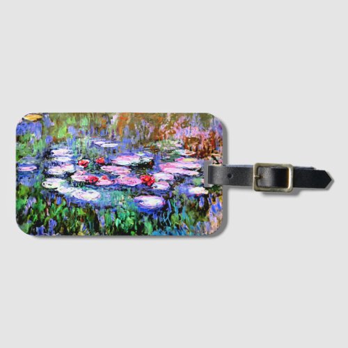 Los Nenufares water lilies by Claude Monet  Luggage Tag