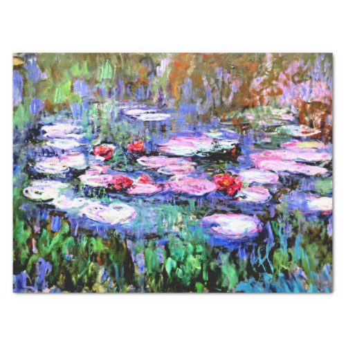 Los Nenufares water lilies by Claude Monet Tissue Paper