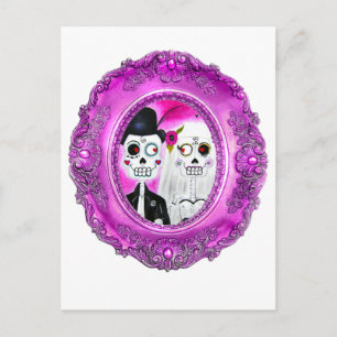 Los Novios Calaca Postcard