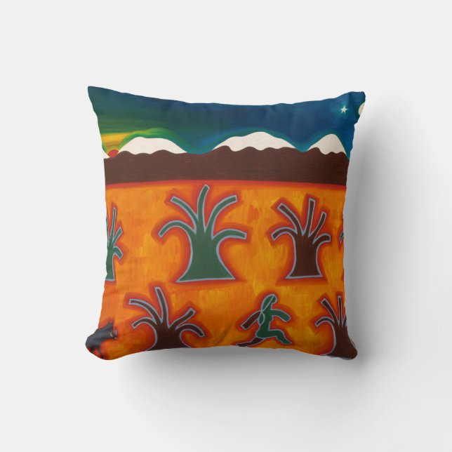 Los Olivos en el Invierno 2010 Throw Pillow (Front)
