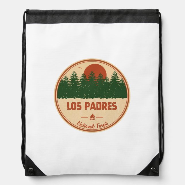 Los Padres National Forest Drawstring Bag (Front)