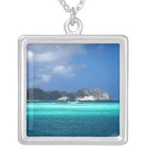 Los Roques Islands, Venezuela Silver Plated Necklace