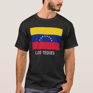 Los Teques Venezuela Flag Emblem Escudo Bandera Cr T-Shirt