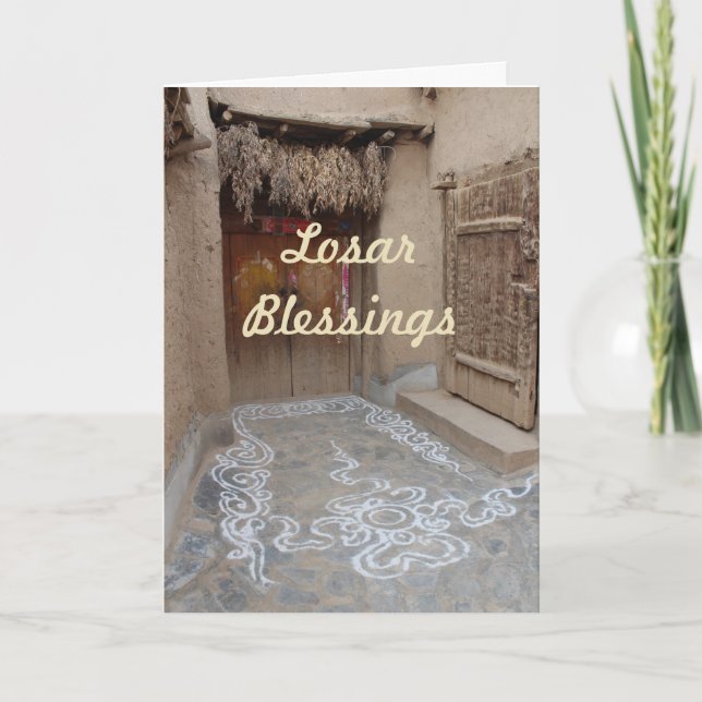 Losar Tibetan New Year Holiday Card (Front)