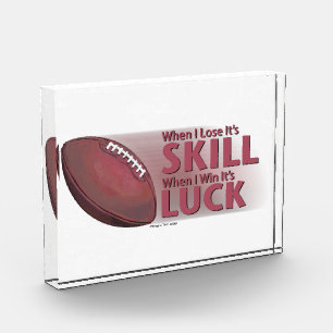 Lose Skill Win Luck Football Award