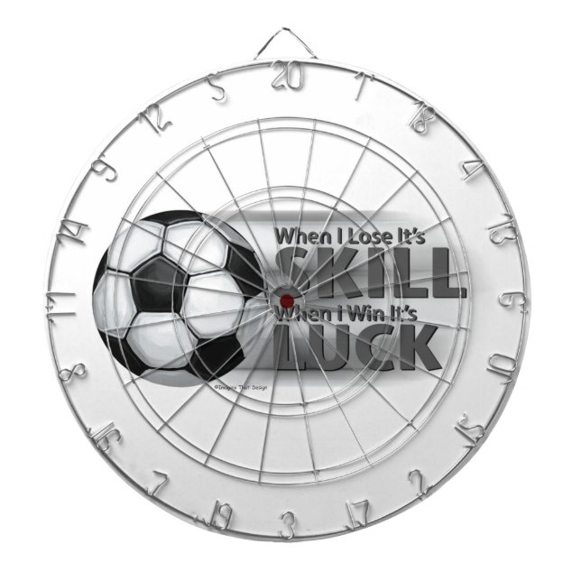 Lose Skill Win Luck Soccer Dartboard With Darts (Front)