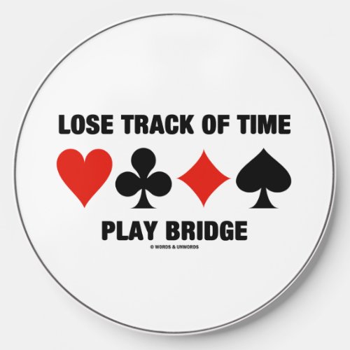Lose Track Of Time Four Card Suits Bridge Advice Wireless Charger