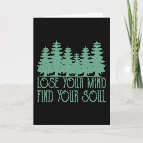 LOSE YOUR MIND Funny Hiking Hikers Wanderer Card