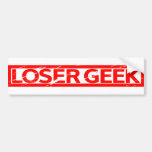 Loser Geek Stamp Bumper Sticker