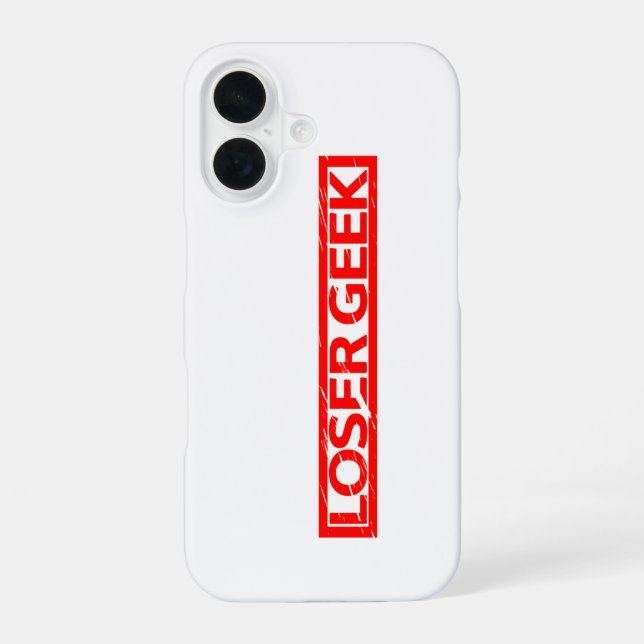 Loser Geek Stamp Iphone Case (Back)
