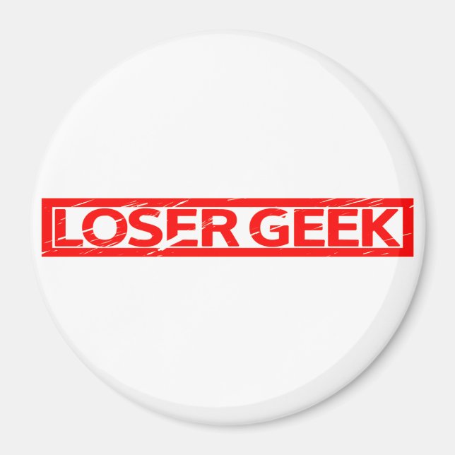 Loser Geek Stamp Magnet (Front)