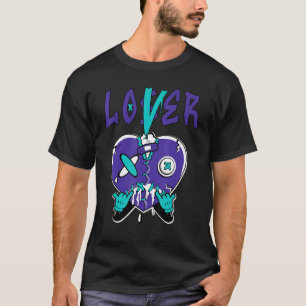 Loser Heart Dripping Black Grape 1s Matching T-Shirt