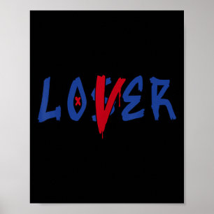 Loser Lover Drip Tee Blue Color Rare Air Matching  Poster