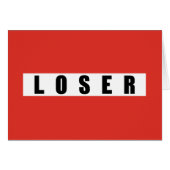 LOSER prohibitory sign (Front Horizontal)