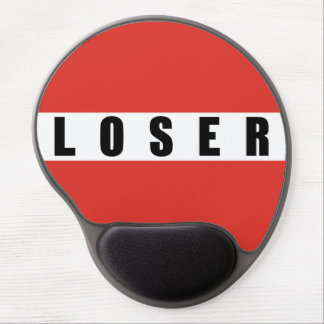 LOSER prohibitory sign Gel Mouse Pad