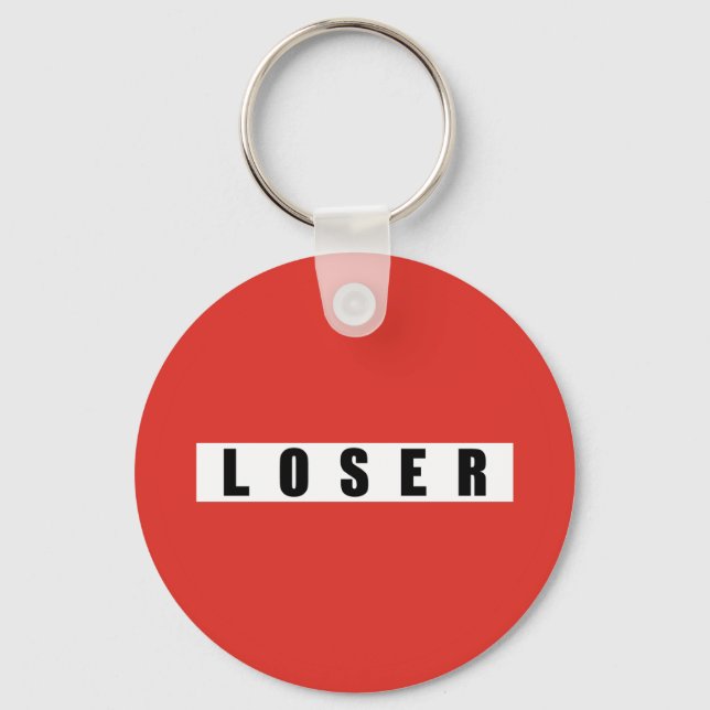 LOSER prohibitory sign Keychain (Front)