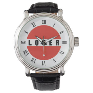 LOSER prohibitory sign Watch