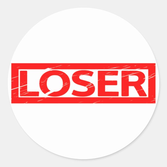 Loser Stamp Classic Round Sticker | Zazzle.com