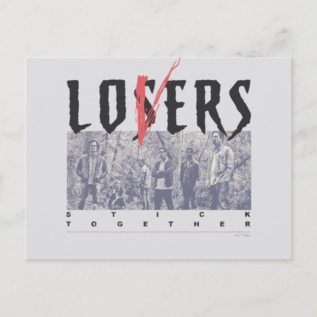 Losers Stick Together Postcard (Front)