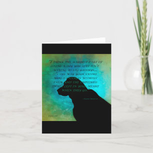 Losing a Dog Holiday Card