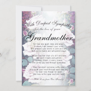 Losing a Grandmother Memorial Card