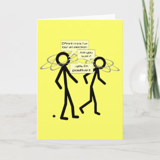 Losing An Electron joke - blank notelet / card