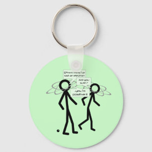 Losing An Electron joke - keychain