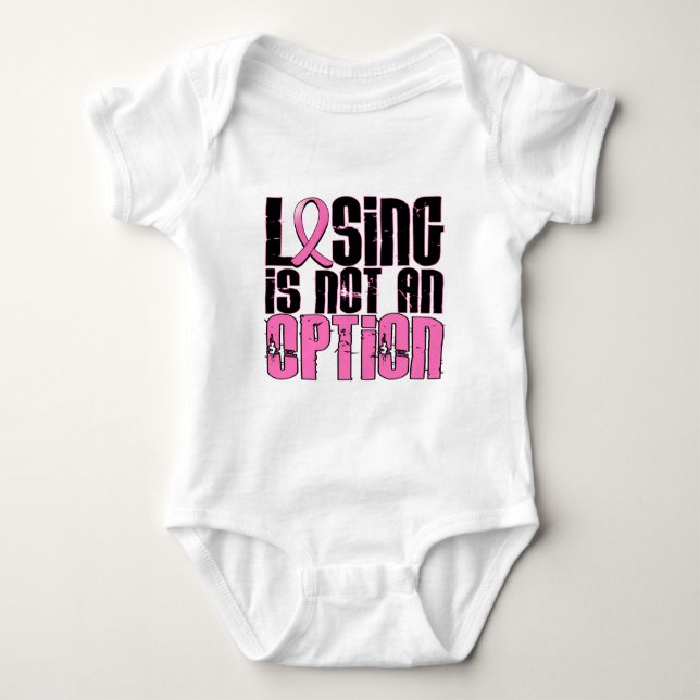Losing Is Not An Option Breast Cancer T-Shirt (Front)