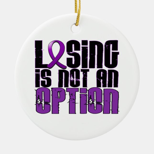 Losing Is Not An Option Chiari Malformation Ceramic Ornament (Front)