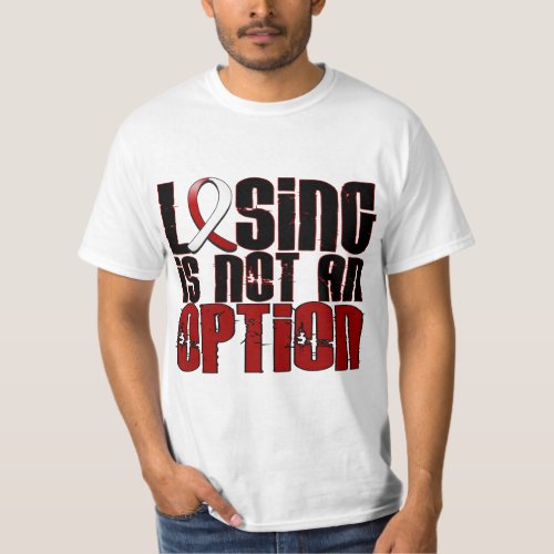 Losing Is Not An Option Head Neck Cancer T_Shirt