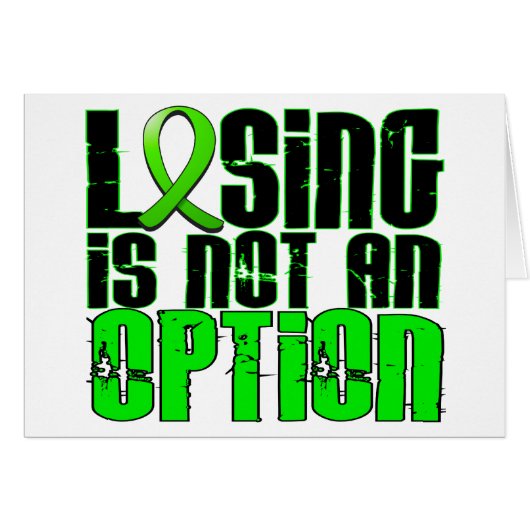 Losing Is Not An Option Lymphoma Cards (Front Horizontal)