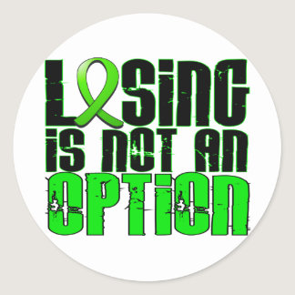 Losing Is Not An Option Non-Hodgkin's Lymphoma Classic Round Sticker
