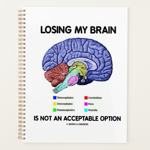 Losing My Brain Is Not An Acceptable Option Planner