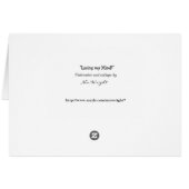 Losing My Mind Whimsical Lady Cards (Back Horizontal)