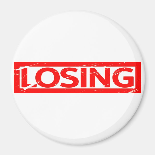Losing Stamp Magnet (Front)