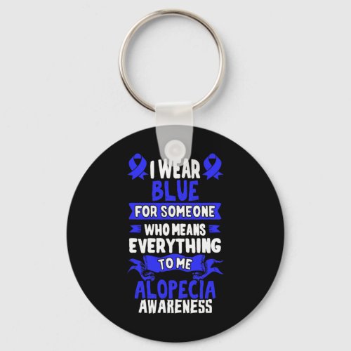 Loss Awareness _ Alopecia Areata  Keychain