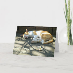 Loss Cat Sympathy Card