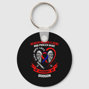 Loss In Memory Of Godson Chd Awareness Month Graph Keychain