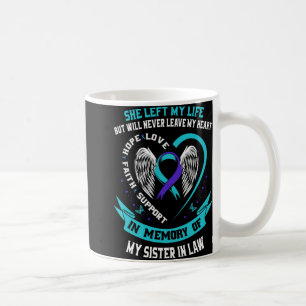 Loss In Memory Of My Sister In Law Suicide Awarene Coffee Mug